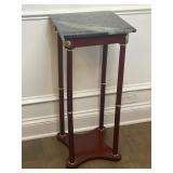 Square Marble top plant stand 28 tall