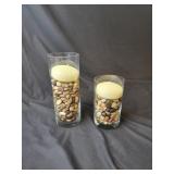 Cylinder Glass Set with Removable Votive Candle