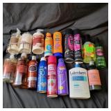 Lotions,  soaps,  sunscreen,  etc.