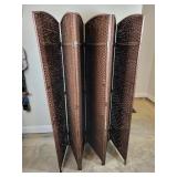 Brown Wicker room divider 71" x 120"