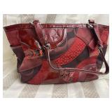Red coach handbag