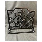Metal cook book stand