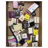 Tray lot of advertising matchbook sets