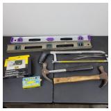 Levels, Hammers, Hacksaw, Sharp Shooter Staple Gun