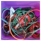 Tote Of Extension and Drop Cords