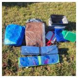 2 Tarps, 2 Reflective Car Sun Visors, Tote w/