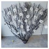 Twig and Metal Flower Decor