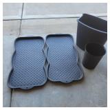 Waste Bins and 2 Boot/Dog Bowl Mat