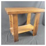 Wood Side Table (21"Wx19"Tx13"D)