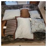 Group of Pillows, Shams and Toss Pillows