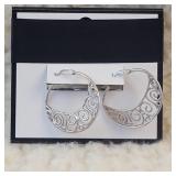 .925 Silver Hoop Earrings