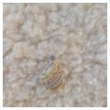 .925 Silver 3 toned Pendant and Chain