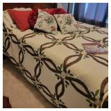 Lenox King Size Holiday Quilt with 3 Matching