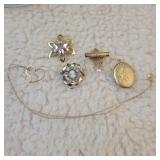 Diploma Charm, Locket, Heart charm on 18" Chain,