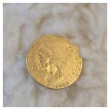 1913 Indian Head Half Eagle Gold Color Coin