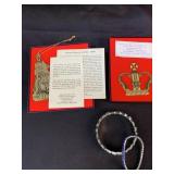 2-Christmas tree ornaments 2-costume jewelry