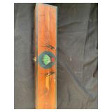 Indian peace pipe box with items inside