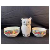 2-Vintage Vitroceramic Induction Fruit Cookware &