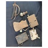 Old door locks, axe head, 1 1/4 ball for truck