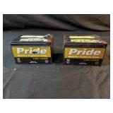2 Pride 12 V Batteries