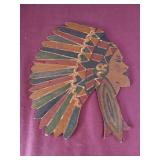 Wooden Native American Decor Piece