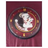 Florida State Seminols Wall Clock