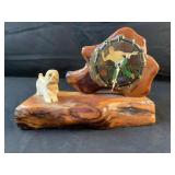 Decorative clock wood