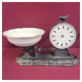 Clock that looks like a scale (no hands) Made of