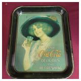 Coca-Cola Metal Tray 10.5"x13.5"