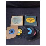 Box Lot of Vintage Country 45s