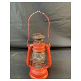 Vintage 350 red lantern Japan with damaged glass