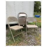 5 Metal chairs