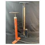 2- vintage pumps Sears-blue red-TRW