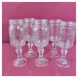 5 Mason Jar Candle Holders