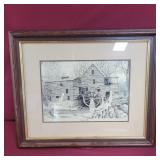 Tharpes Mill by John Furches - signed and