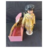Paradise Galleries Native American Girl Doll