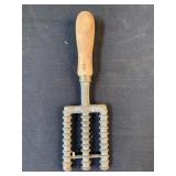 Metal Meat Tenderizer Utensil with Wooden handle