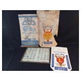 Vintage Car Artwork and 3 Flour Bags