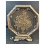 Antique RCA Tapestry Radio Speaker Hexagon