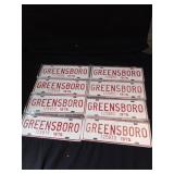 8 Greensboro License Plates