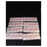8 Greensboro License Plates