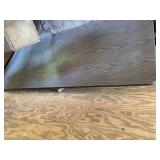 Brown Folding table with metal legs  72Lx30.5W