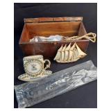 Box Lot of Miscellaneous Tools and Decor (