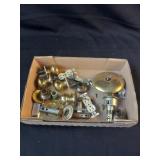 Box Lot of Door Knobs and Socket Pieces