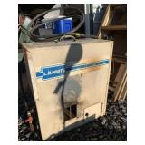 Gas heater looks to have a blower