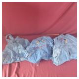 3 pairs of Overalls - 2 Disney (one marked XL),