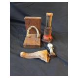 Horeshoes Bookend, Heavy Duty Jack, Ball Hitch,