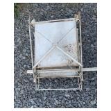 Folding Metal table needing tepaira