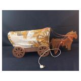 Wagon Light with Wooden Horses