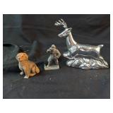 Lot of Figurines + Avon Silver Deer After Shave